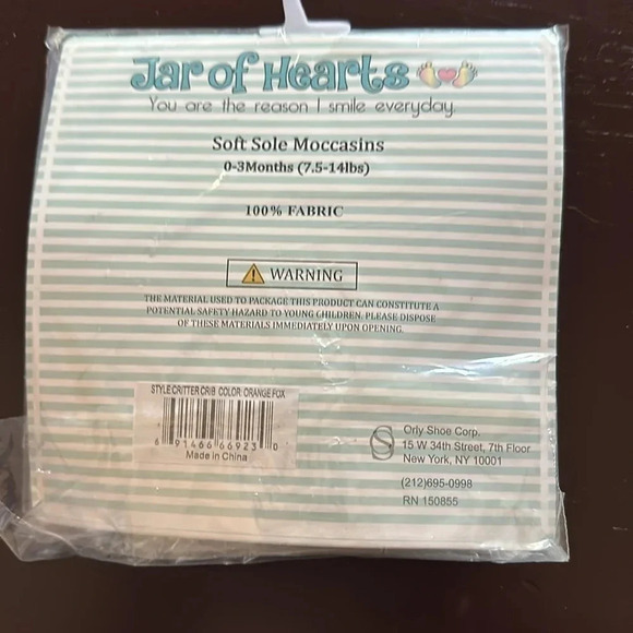 Jar Of Hearts Fun Animal Characters Soft Sole Toddler Moccasins Sock Slippers - Picture 6 of 6